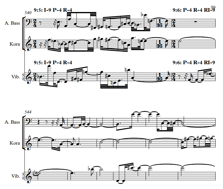 Example score produced by CHIMPS.